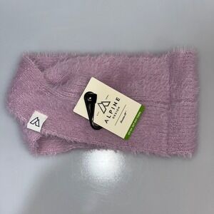 Alpine Design Womens Fuzzy Rib Headband Light Purple OSFA 100% Nylon